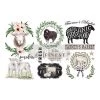 Prima Re-Design Sweet Lamb Mini Transfer Redesign With Prima Total Sheet Size: 6″ X 12″ Decor Transfers