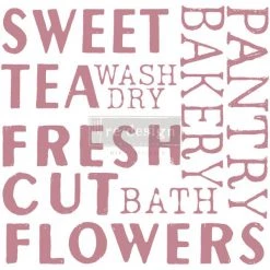 Prima Re-Design Sweet Tea Stamp Redesign Decor Clear-Cling Stamp