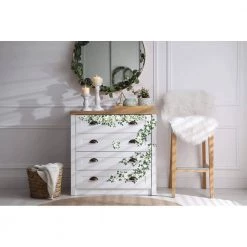 Trellis Flowers Transfer Redesign With Prima Size 24″ X 35″ Decor Transfers