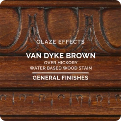 Van Dyke Brown Glaze Effects General Finishes