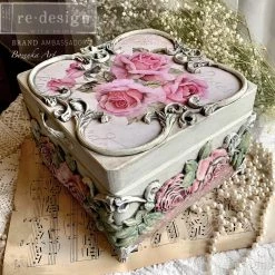 Prima Re-Design Victorian Rose Silicone Mold Redesign With Prima Decor Mould
