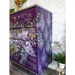 Prima Re-Design Decor Transfers Vigorous Violet Transfer Redesign With Prima – TOTAL SHEET SIZE 48″X35″, CUT INTO 6 SHEETS