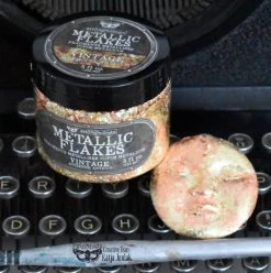 Prima Re-Design Prima Metallics And Metallic Flakes Vintage Metallic Flakes Art Ingredients – 1 Jar