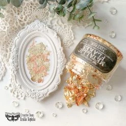 Prima Re-Design Vintage Metallic Flakes Art Ingredients – 1 Jar
