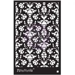 Prima Re-Design Vintage Wallpaper Stencil Finnabair Redesign With Prima Stencil Size 6"× 9"