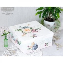 Prima Re-Design Watercolor Bloom Transfer Redesign With Prima - TOTAL SHEET SIZE 24″X35″, CUT INTO 3 SHEETS