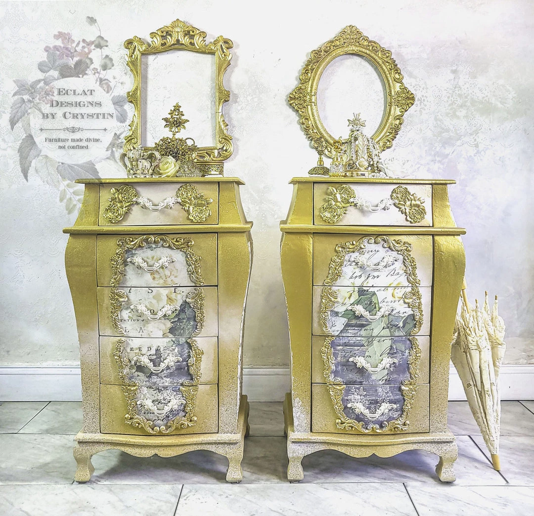 Prima Re-Design White Fleur Transfer Redesign With Prima - Total Sheet Size: 24″ X 35″, CUT INTO 3 SHEETS Decor Transfers 4 Prima Re-Design White Fleur Transfer Redesign With Prima - Total Sheet Size: 24″ X 35″, CUT INTO 3 SHEETS Decor Transfers