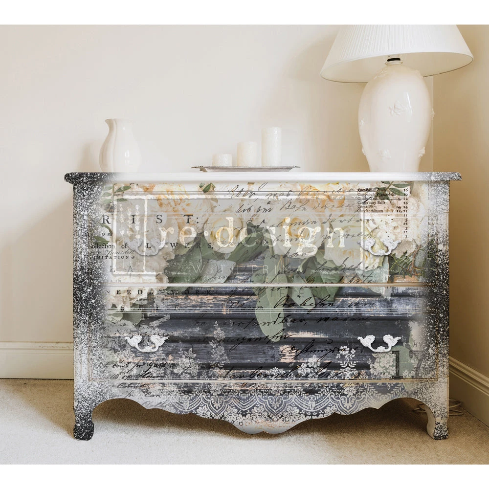 Prima Re-Design White Fleur Transfer Redesign With Prima - Total Sheet Size: 24″ X 35″, CUT INTO 3 SHEETS Decor Transfers 6 Prima Re-Design White Fleur Transfer Redesign With Prima - Total Sheet Size: 24″ X 35″, CUT INTO 3 SHEETS Decor Transfers