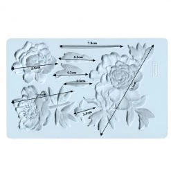 Prima Re-Design Wilderness Rose Silicone Mold Redesign With Prima Decor Mould